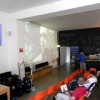 Public Viewing in der Lobby